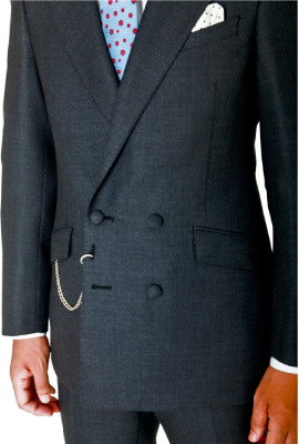 Model 5. Double breasted 4 buttons suit